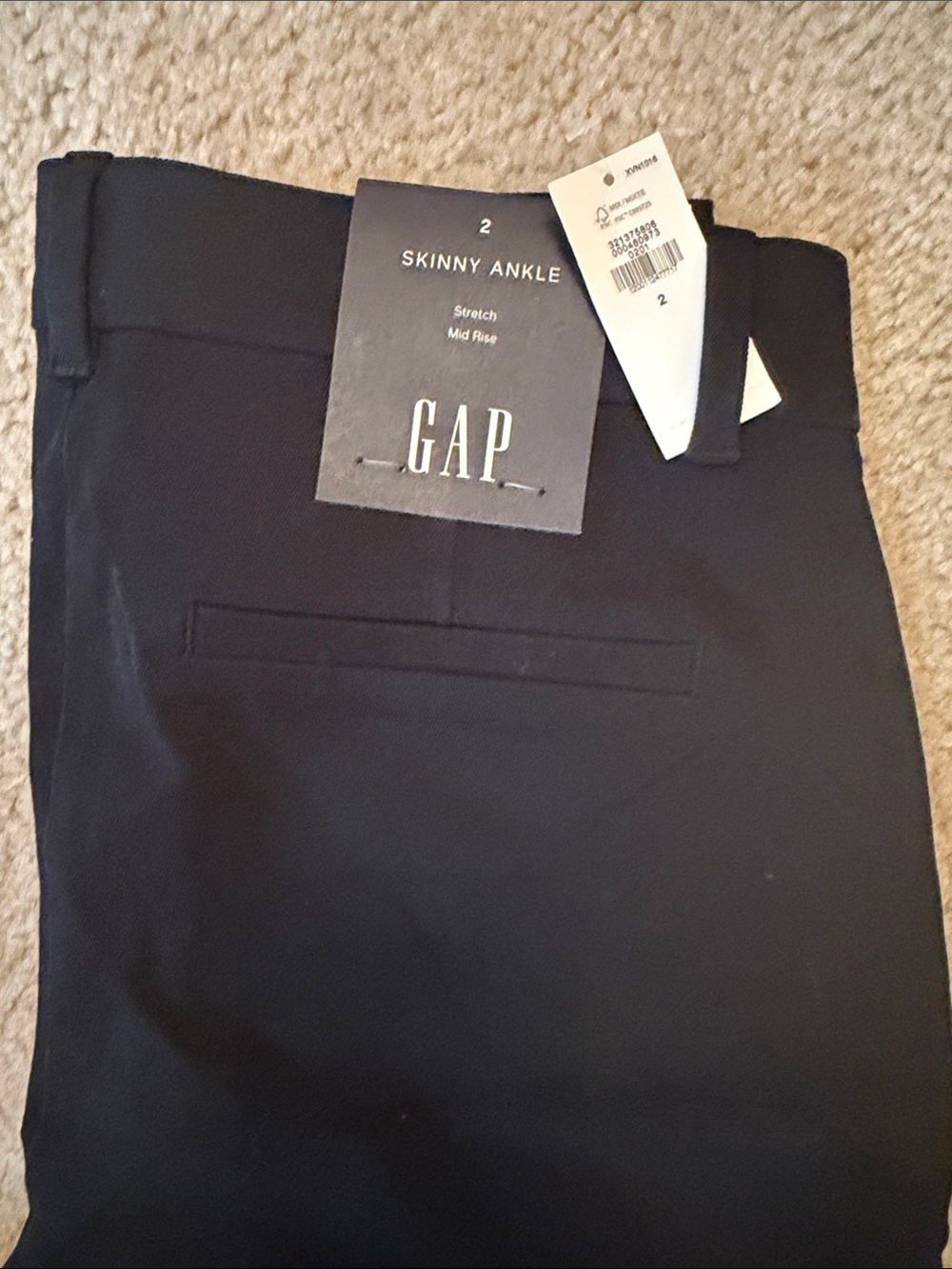 GAP Black Skinny Ankle Stretch Pants